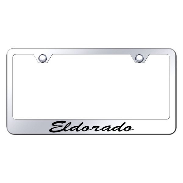 Autogold® - License Plate Frame with Script Laser Etched Eldorado Logo