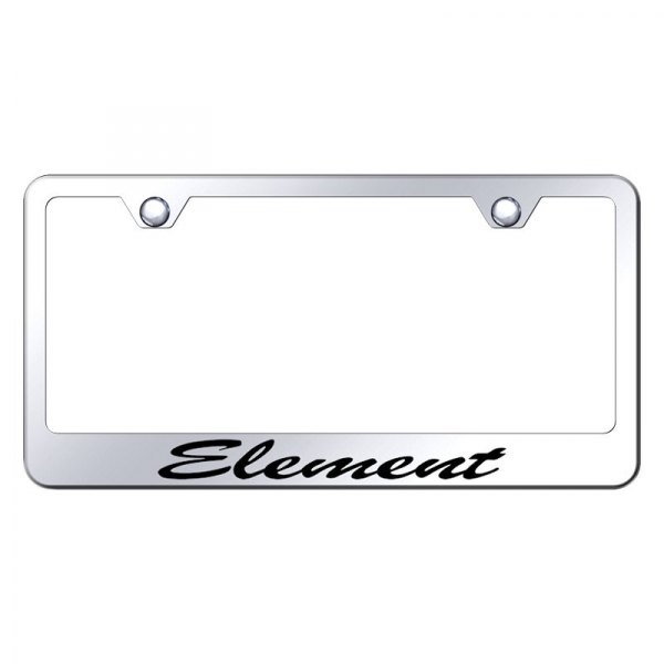 Autogold® - License Plate Frame with Script Laser Etched Element Logo