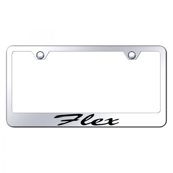 Autogold® - License Plate Frame with Script Laser Etched Laser Flex Logo
