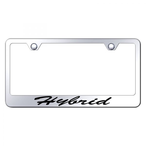 Autogold® - License Plate Frame with Script Laser Etched Hybrid Logo