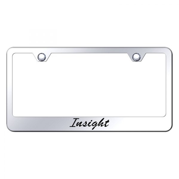 Autogold® - License Plate Frame with Script Laser Etched Insight Logo