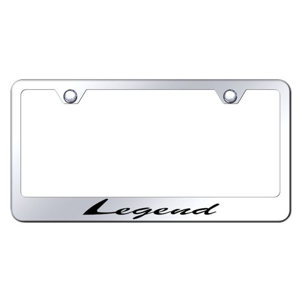 Autogold® - License Plate Frame with Script Laser Etched Legend Logo