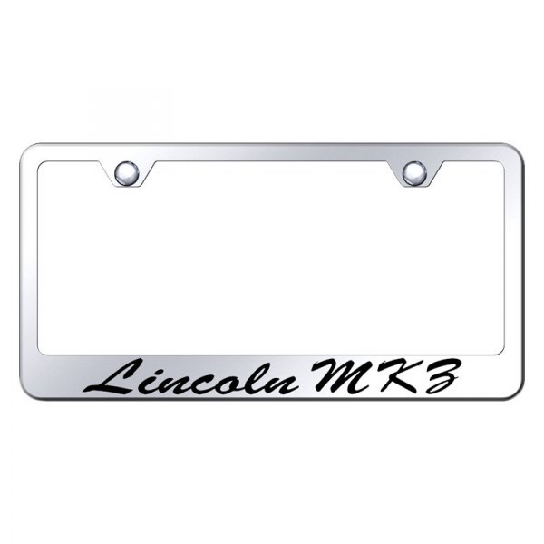 Autogold® - License Plate Frame with Script Laser Etched MKZ Logo