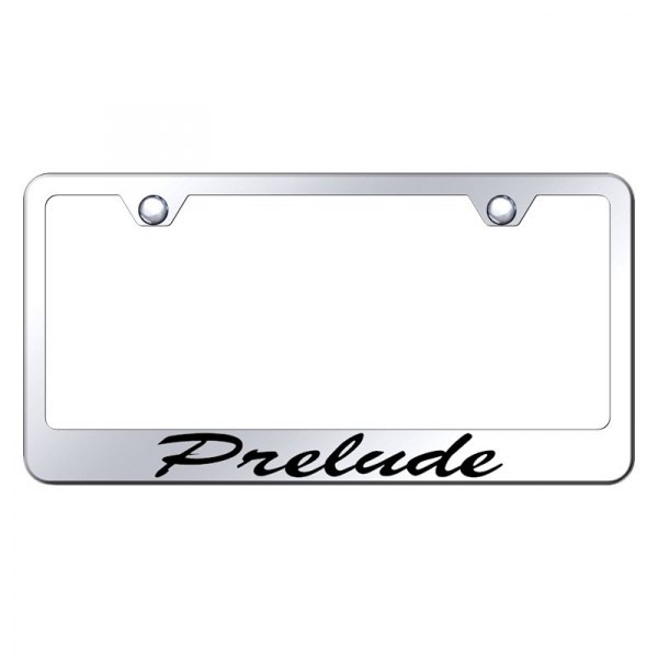 Autogold® - License Plate Frame with Script Laser Etched Prelude Logo