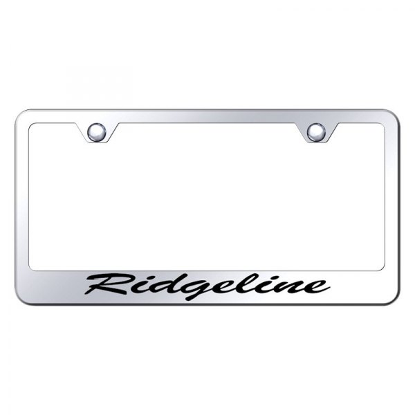 Autogold® - License Plate Frame with Script Laser Etched Ridgeline Logo