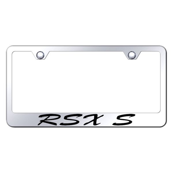 Autogold® - License Plate Frame with Script Laser Etched RSX-S Logo