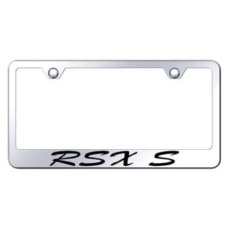 Autogold® - Chrome License Plate Frame with Script Laser Etched RSX-S Logo