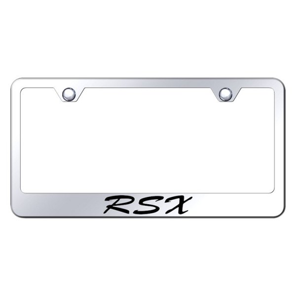 Autogold® - License Plate Frame with Script Laser Etched RSX Logo