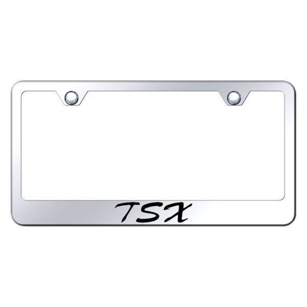 Autogold® - License Plate Frame with Script Laser Etched TSX Logo