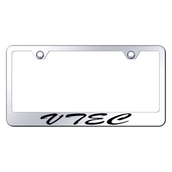 Autogold® - License Plate Frame with Script Laser Etched VTEC Logo