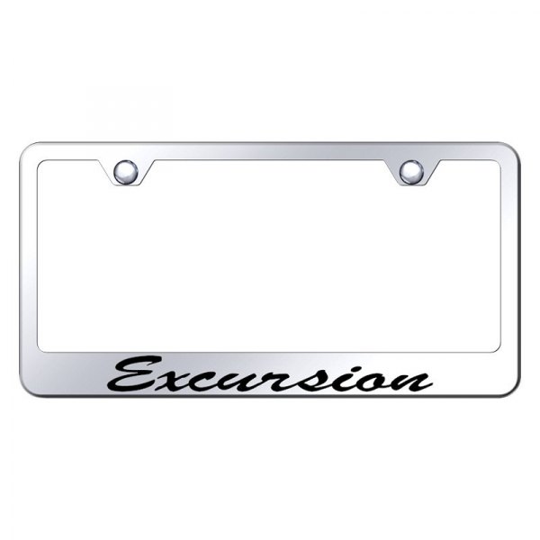 Autogold® - License Plate Frame with Script Laser Etched Excursion Logo