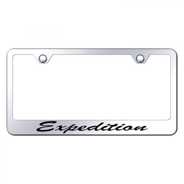 Autogold® - License Plate Frame with Script Laser Etched Expedition Logo