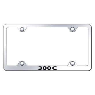 Autogold® - Wide Body Chrome License Plate Frame with Laser Etched 300C Logo