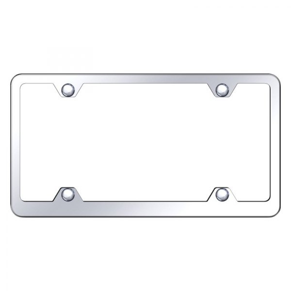 Autogold® - Plain 4-Hole Wide Body License Plate Frame