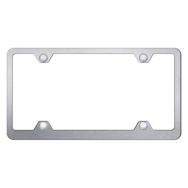 Autogold® - Plain 4-Hole Wide Body License Plate Frame
