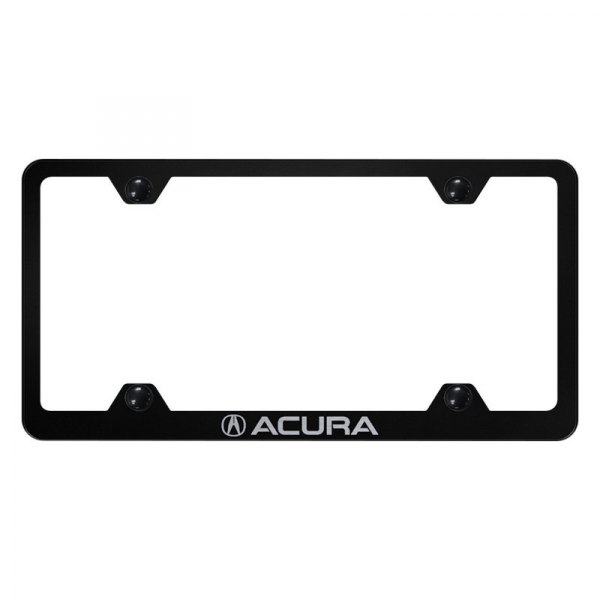 Autogold® - Wide Body License Plate Frame with Laser Etched Acura Logo and Emblem