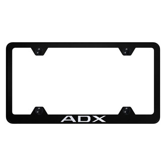 Autogold® - Wide Body Black License Plate Frame with Laser Etched ADX Logo