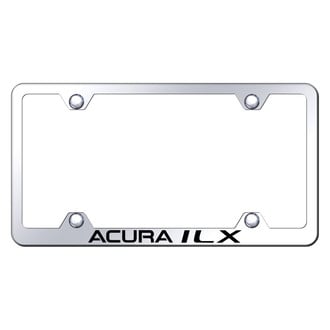 Autogold® - Wide Body Chrome License Plate Frame with Laser Etched Acura ILX Logo