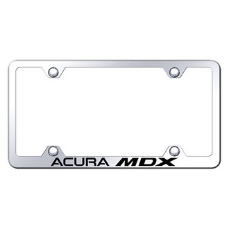 Autogold® - Wide Body Chrome License Plate Frame with Laser Etched Acura MDX Logo