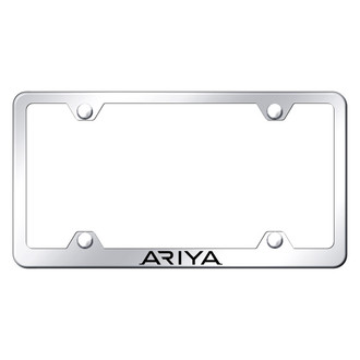 Autogold® - Wide Body Chrome License Plate Frame with Laser Etched Ariya Logo