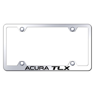 Autogold® - Wide Body Chrome License Plate Frame with Laser Etched Acura TLX Type S Logo