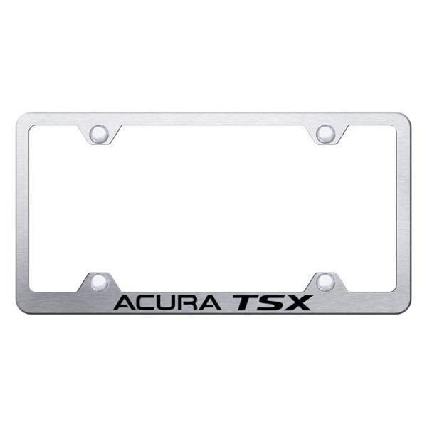 Autogold® - Wide Body License Plate Frame with Laser Etched Acura TSX Logo