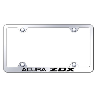 Autogold® - Wide Body Chrome License Plate Frame with Laser Etched Acura ZDX Logo