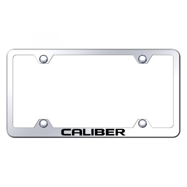 Autogold® - Wide Body License Plate Frame with Laser Etched Caliber Logo