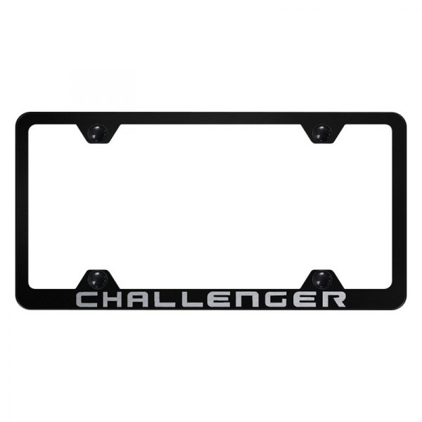 Autogold® - Wide Body License Plate Frame with Laser Etched Challenger Logo