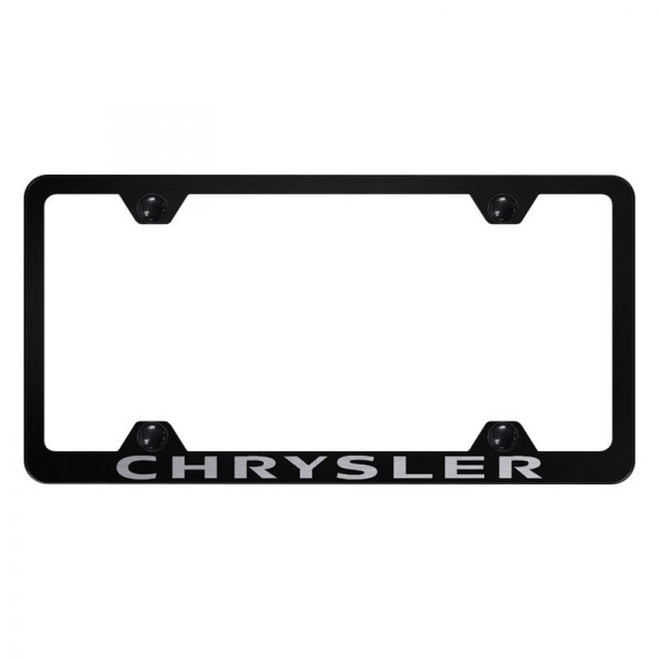Autogold® - Wide Body License Plate Frame with Laser Etched Chrysler Logo