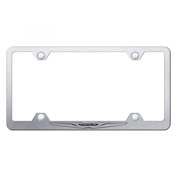 Autogold® - Wide Body License Plate Frame with Laser Etched Chrysler Only Logo