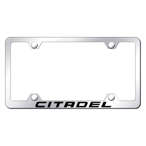 Autogold® - Wide Body License Plate Frame with Laser Etched Citadel Logo