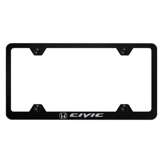 Autogold® - Wide Body License Plate Frame with Laser Etched Civic Logo