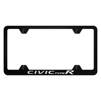Autogold® - Wide Body License Plate Frame with Laser Etched Civic Type R Logo