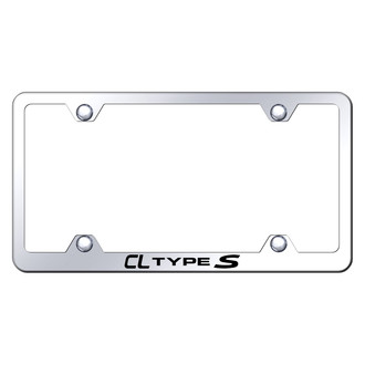 Autogold® - Wide Body Chrome License Plate Frame with Laser Etched CL Type S Logo