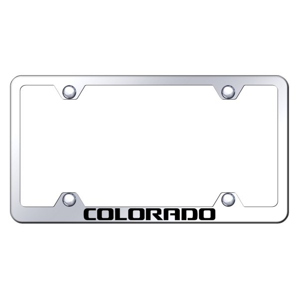 Autogold® - Wide Body License Plate Frame with Laser Etched Colorado Logo