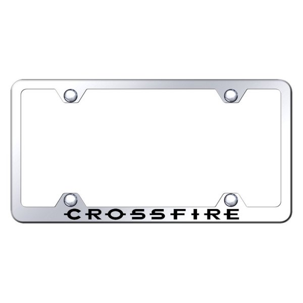 Autogold® - Wide Body License Plate Frame with Laser Etched Crossfire Logo