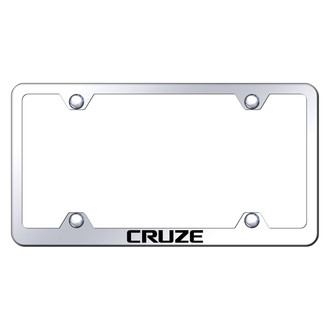 Autogold® - Wide Body Chrome License Plate Frame with Laser Etched Cruze Logo