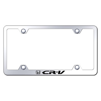 Autogold® - Wide Body Chrome License Plate Frame with Laser Etched CR-V Logo