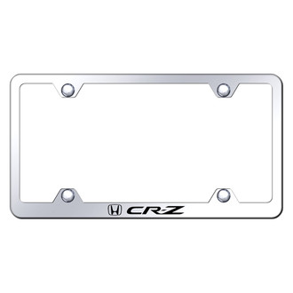 Autogold® - Wide Body Chrome License Plate Frame with Laser Etched CRZ Logo