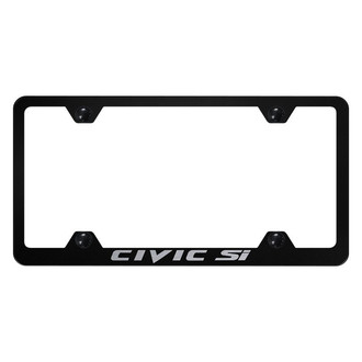 Autogold® - Wide Body License Plate Frame with Laser Etched Civic SI Logo