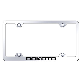 Autogold® - Wide Body Chrome License Plate Frame with Laser Etched Dakota Logo