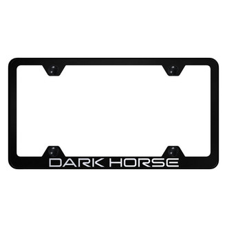 Autogold® - Wide Body License Plate Frame with Laser Etched Dark Horse Logo