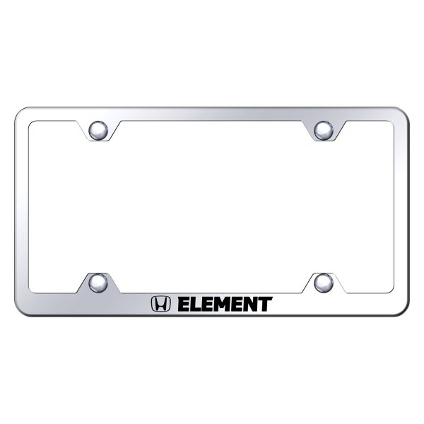 Autogold® - Wide Body License Plate Frame with Laser Etched Element Logo