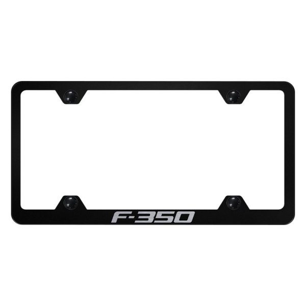 Autogold® - Wide Body License Plate Frame with Laser Etched F-350 Logo