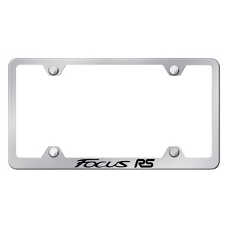 Autogold® - Wide Body Chrome License Plate Frame with Laser Etched Focus RS Logo