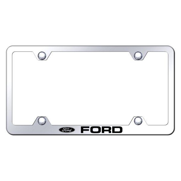 Autogold® - Wide Body License Plate Frame with Laser Etched Ford Logo