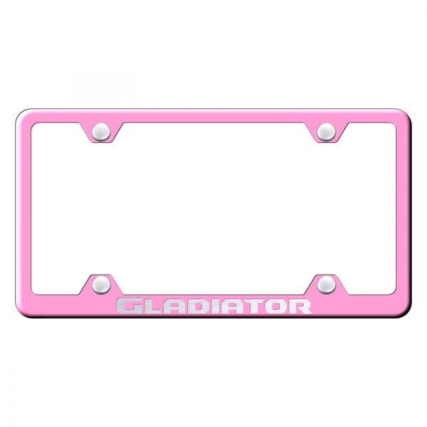 Autogold® - Wide Body License Plate Frame with Laser Etched Gladiator Logo