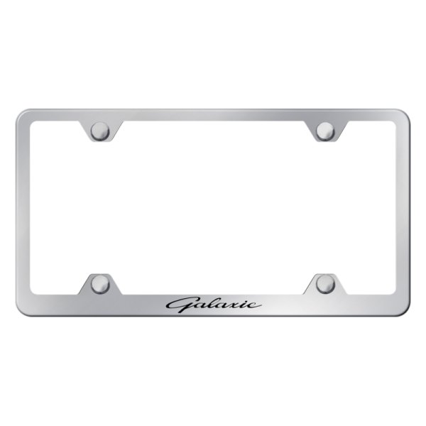 Autogold® - Wide Body License Plate Frame with Laser Etched Galaxie Logo