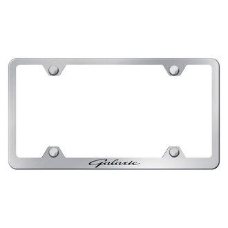 Autogold® - Wide Body Chrome License Plate Frame with Laser Etched Galaxie Logo